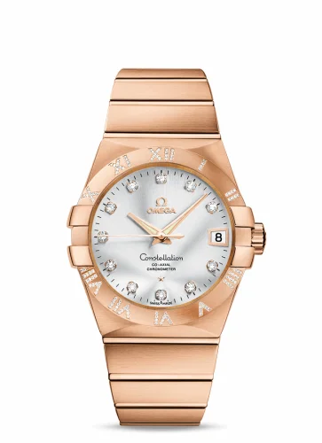 Omega Constellation Co-Axial 38 Red Gold / Diamond / Silver 123.55.38.21.52.007 (12355382152007)